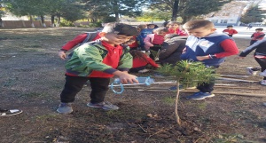 Okulumuz Bahçesinde Fidan Dikme Etkinliği 2022